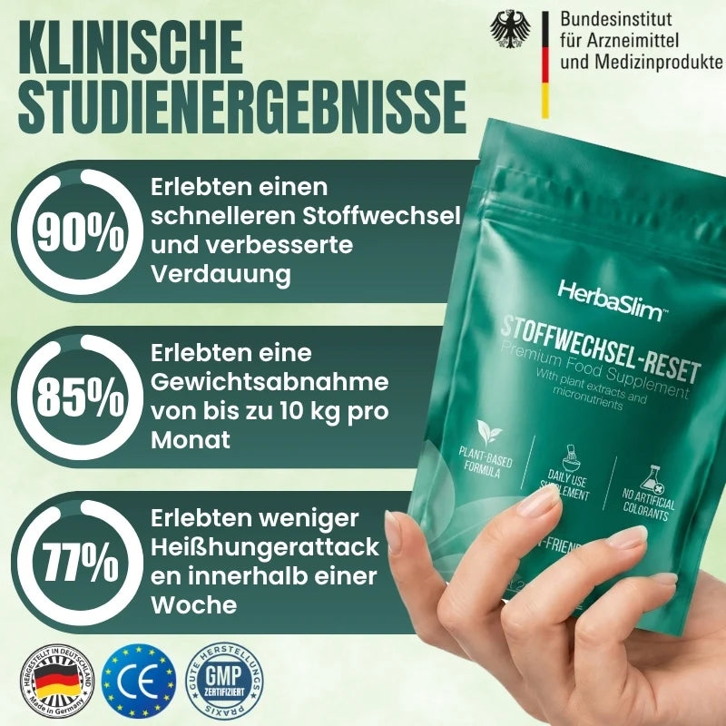 HerbaSlim™ Stoffwechsel-Reset | Bis zu 10 kg Gewichtsverlust pro Monat mit einer 100 % pflanzlichen Matcha-Formel – ohne Nebenwirkungen