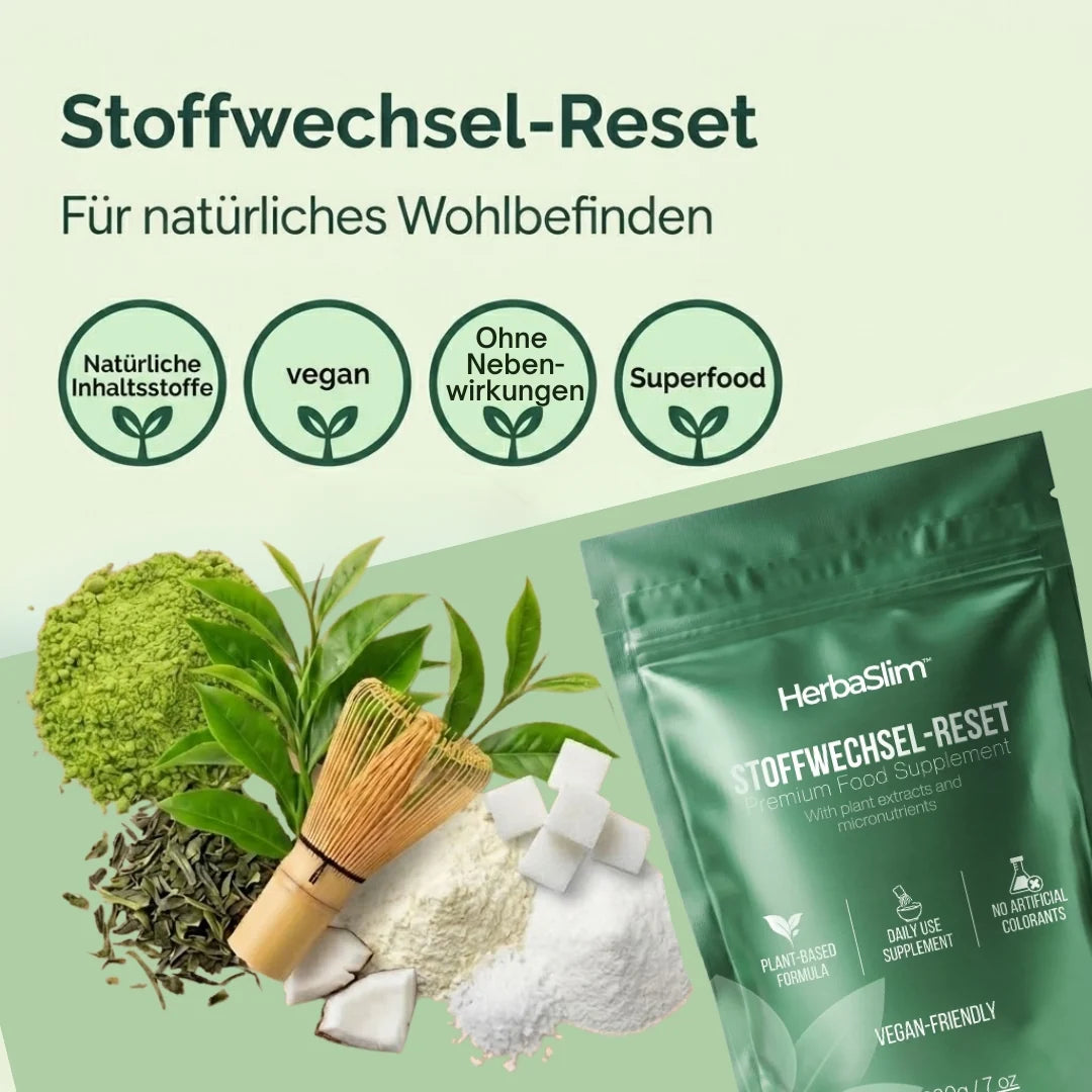 HerbaSlim™ Stoffwechsel-Reset | Bis zu 10 kg Gewichtsverlust pro Monat mit einer 100 % pflanzlichen Matcha-Formel – ohne Nebenwirkungen
